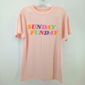 Buddy Love Sunday Funday Super Soft Softgirl Short Sleeve Tee T-Shirt S Texas